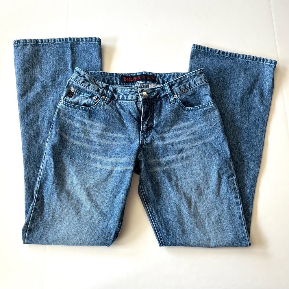 Mudd Jeans Girls 7 Blue Straight Leg Medium Wash
